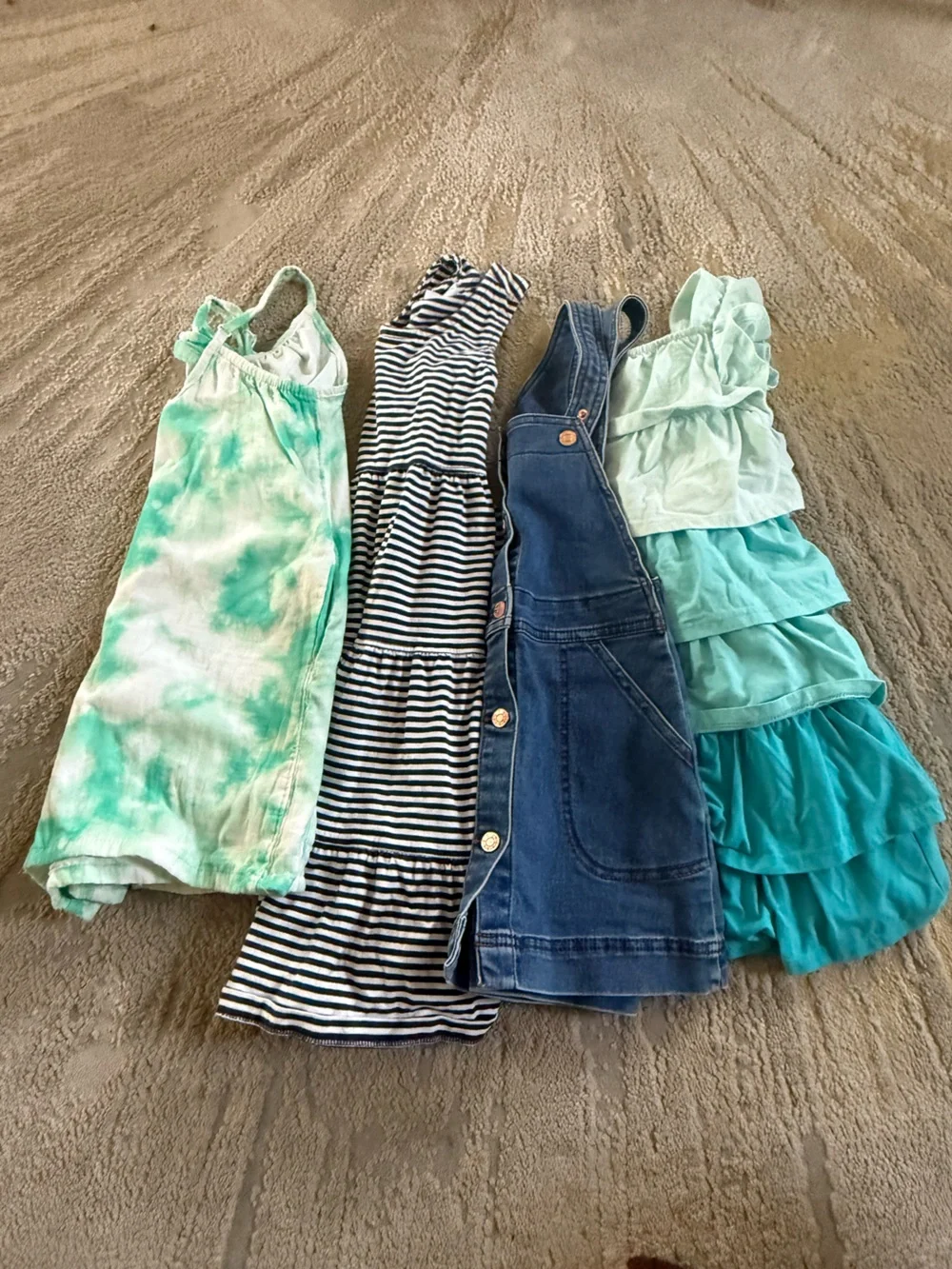 Girls summer clothes dress romper Hannah Andersson twirl stripe tie dye ruffle 6